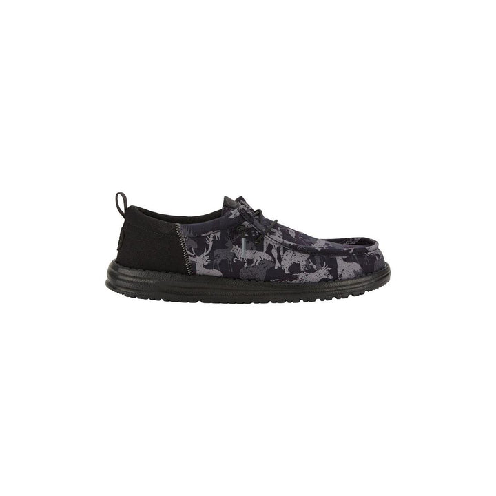 HEYDUDE Wally Funk Hunt Camo Shoes Black