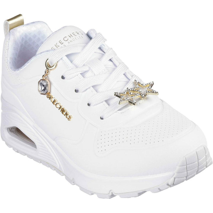 Skechers Uno Gen1 Trendy Jewels Trainer White/Gold