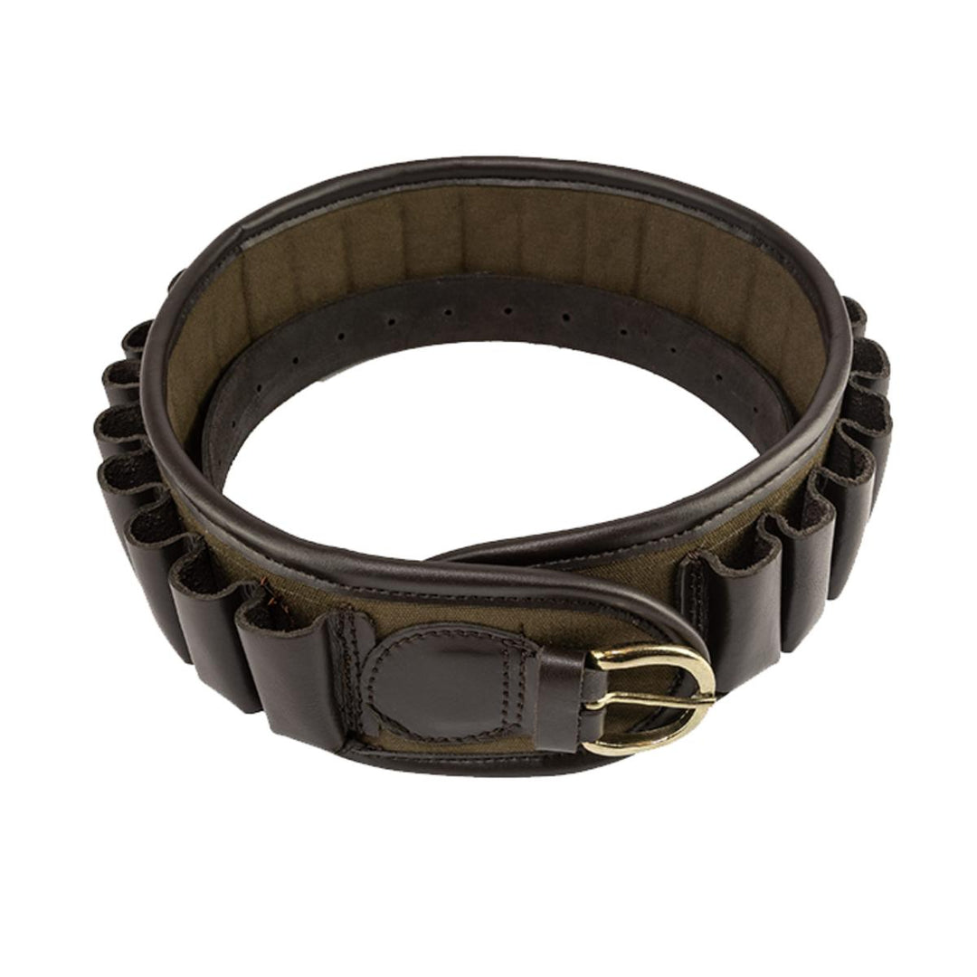 Jack Pyke Canvas Cartridge Belt - Green Holds 24 cartridges, 12 Gauge