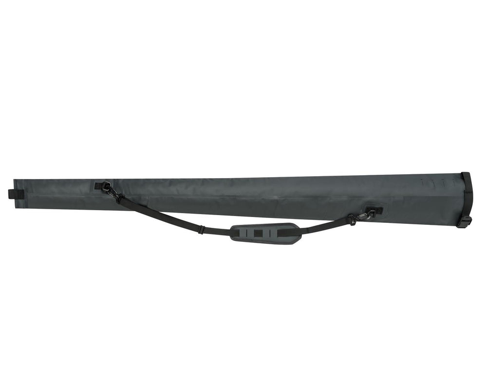 Beretta AX800 Suprema waterproof gun case laid flat from the reverse, showing the plain grey body and adjustable strap