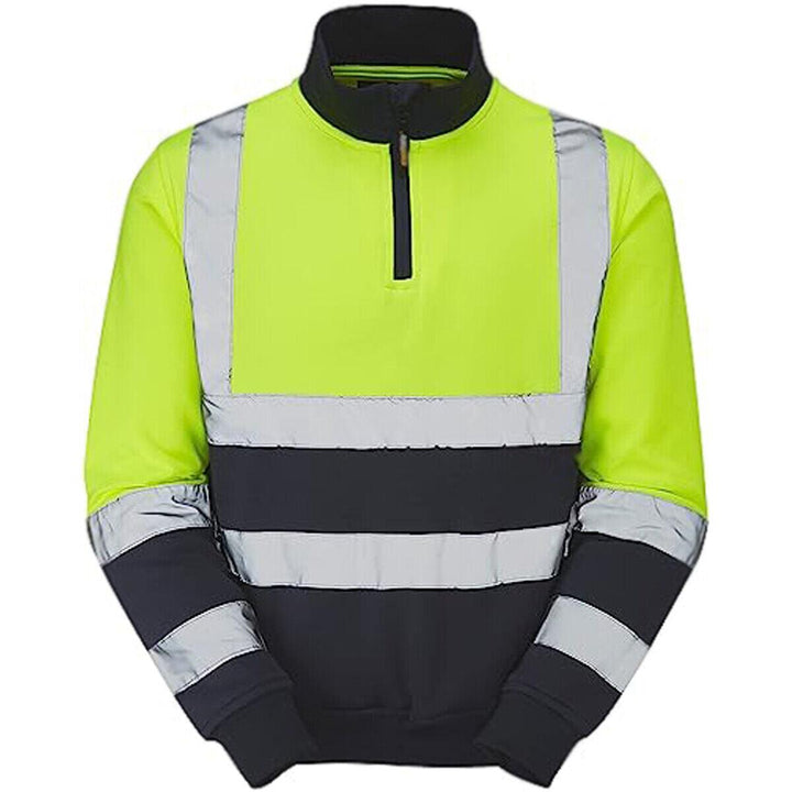 Standsafe Standsafe Hi Vis Zip Neck Workwear Sweatshirt - HV040