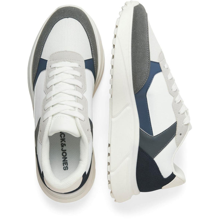 Jack & Jones Aspire Runner Trainer White Castlerock/Navy Blazer