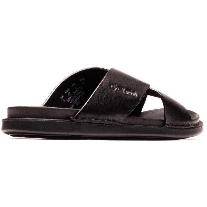 Drift Cross Strap Sandal Black