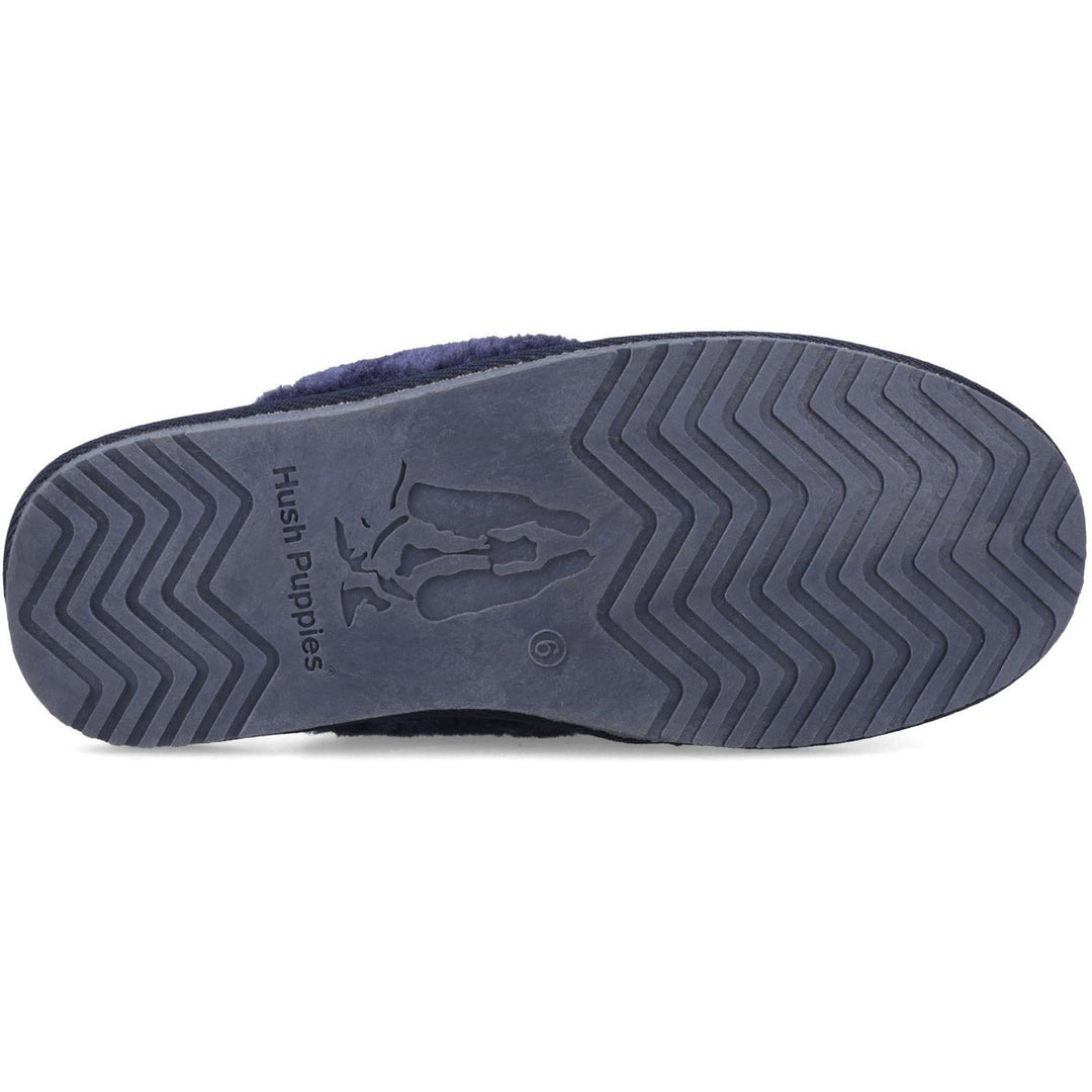 Arianna Cord Slipper Navy