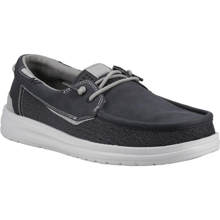 HEYDUDE Welsh Grip Classic Mesh Shoes Black/Storm Gray