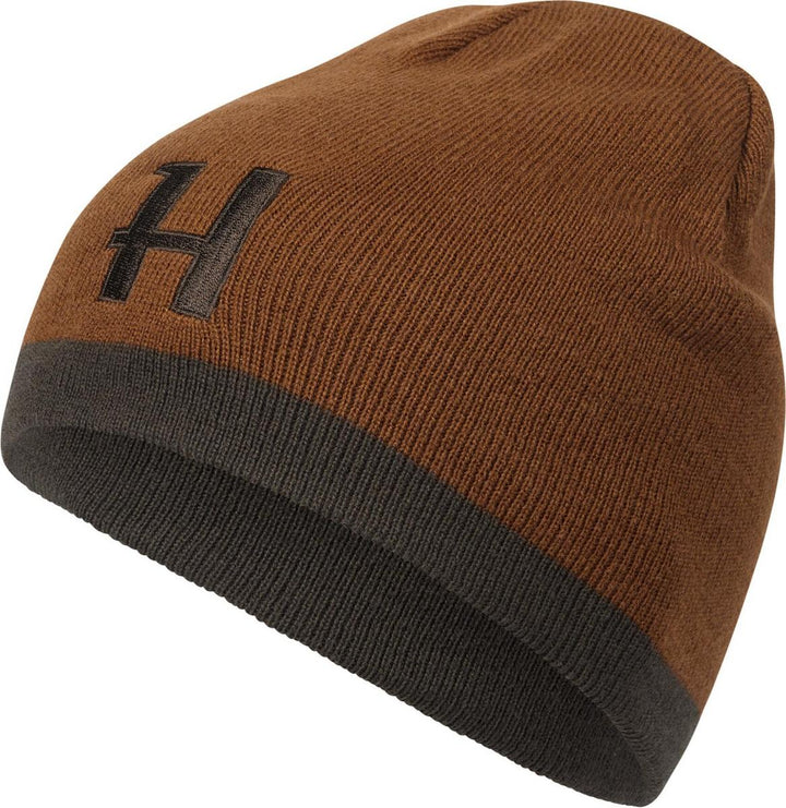 Harkila Härkila reversible beanie Shadow brown/Rustique clay