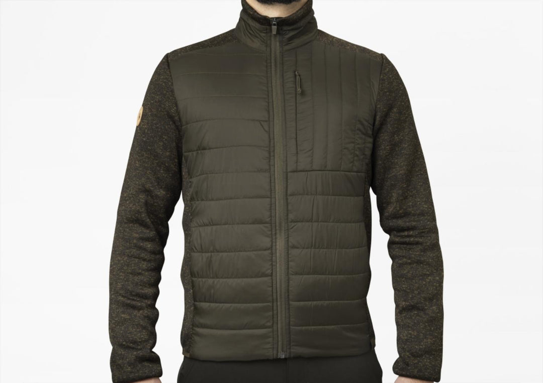 Seeland Theo hybrid jacket Pine green - 100gms Insulation at front and back, YKK zipper – view 4