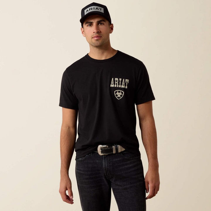 Ariat Mens Ariat Cowboy Way Up Short Sleeve T-Shirt – view 2