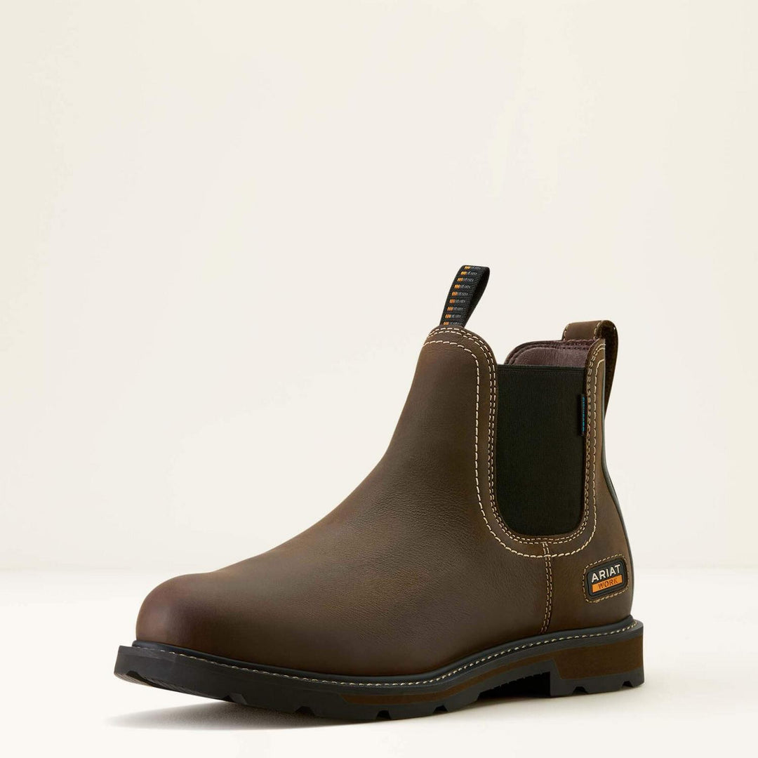 Ariat Mens Groundbreaker Chelsea Waterproof Soft Toe Work Boot