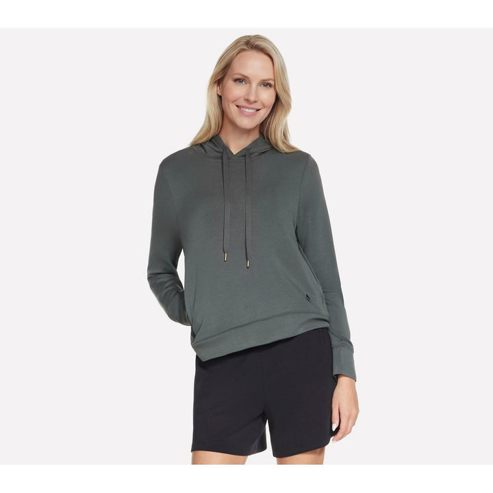 SKECHERS COZY LUXE HOODIE Green/Black