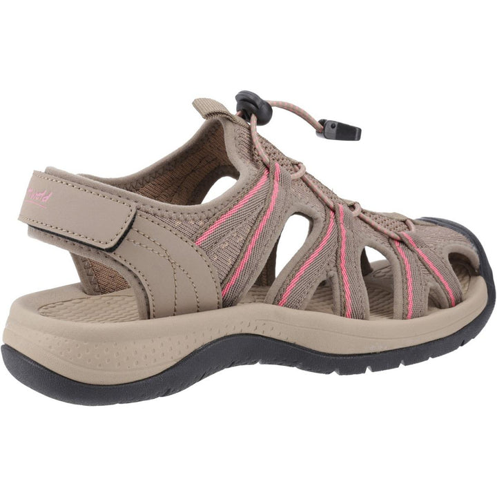 Cotswold Upton Sandal Taupe/Pink
