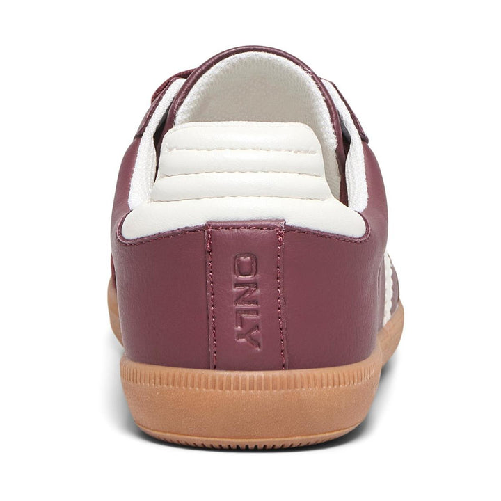 ONLY Amber Trainers Burgundy/Cream
