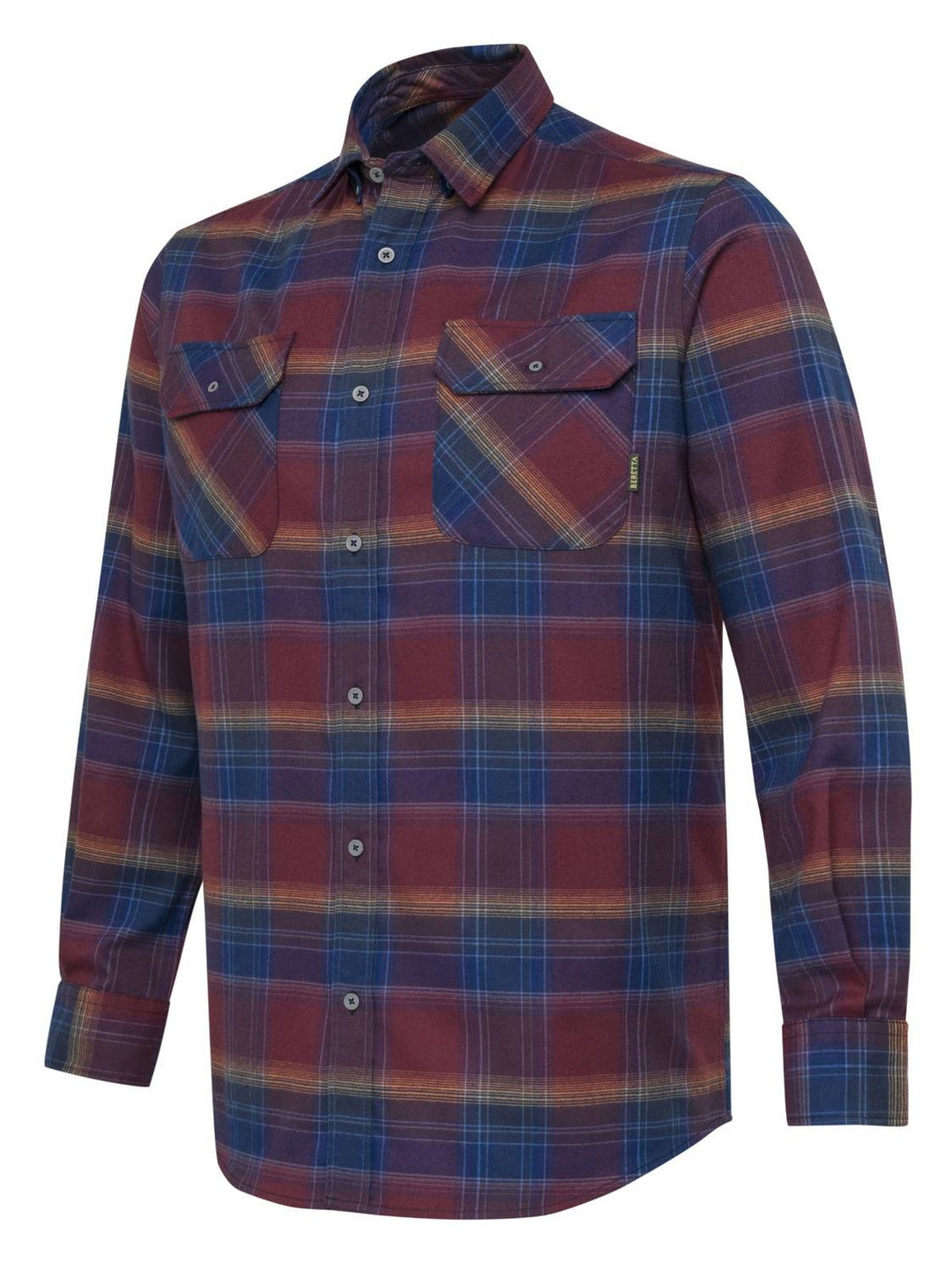 Beretta Cadet Flannel Shirt Burgundy Check – view 3