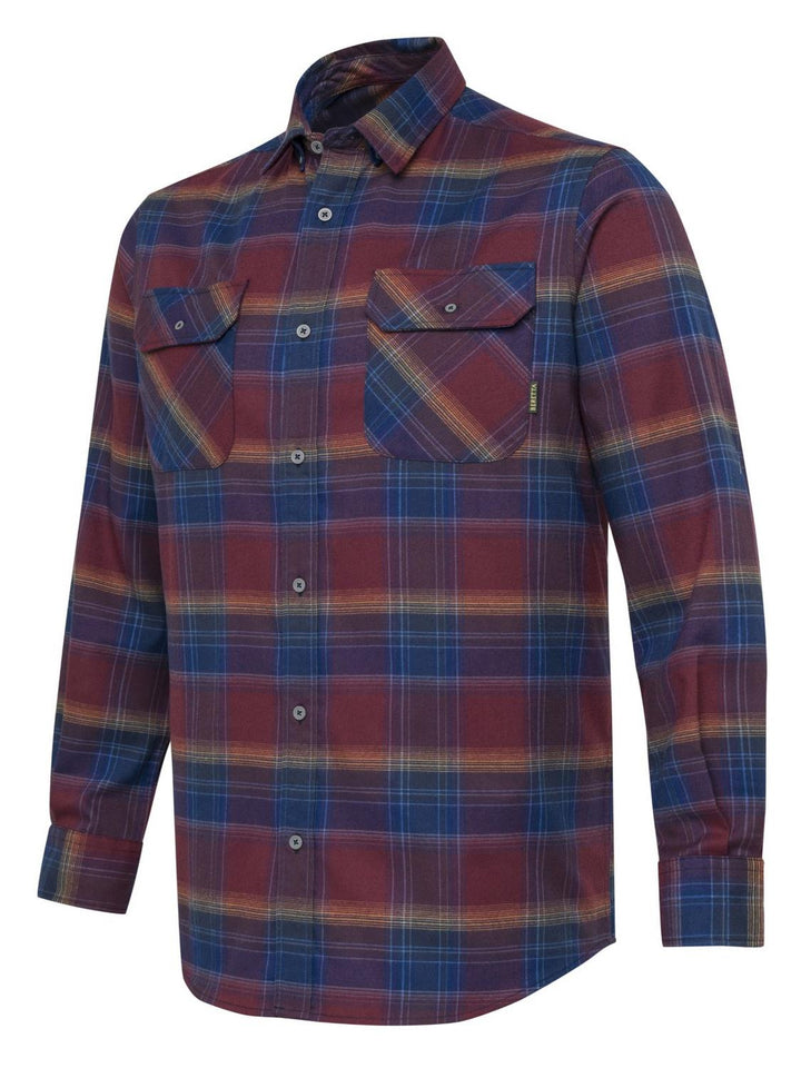 Beretta Cadet Flannel Shirt Burgundy Check – view 3