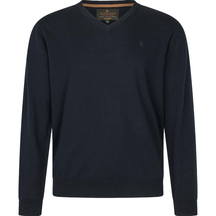 Seeland Pine V-Neck Pullover Dark Sapphire