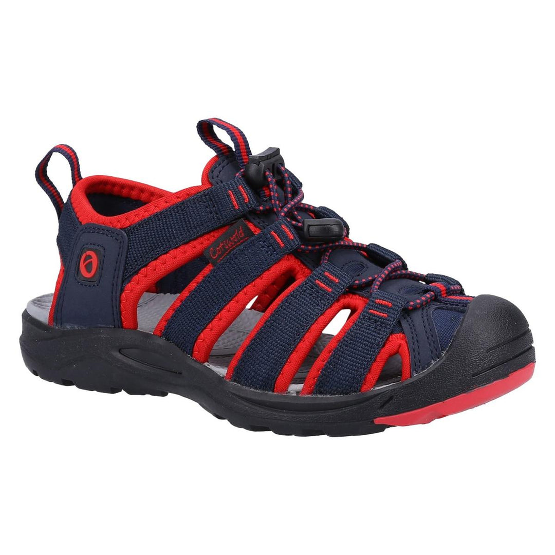 Marshfield Recycled Sandal Navy/Red
