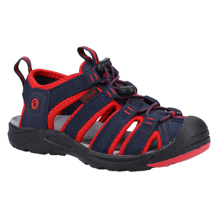 Marshfield Recycled Sandal Navy/Red