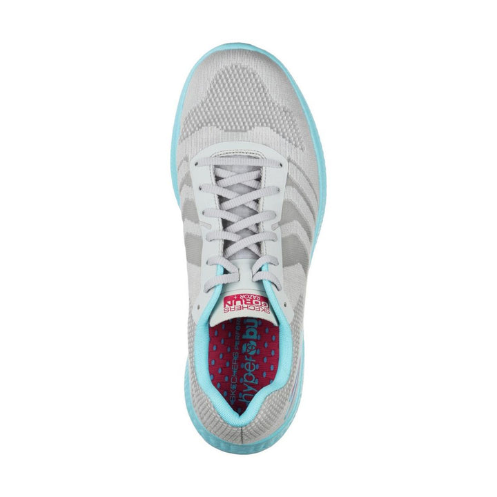 Skechers Performance Go Run Razor + Sports Shoes Grey/Aqua/P – view 4