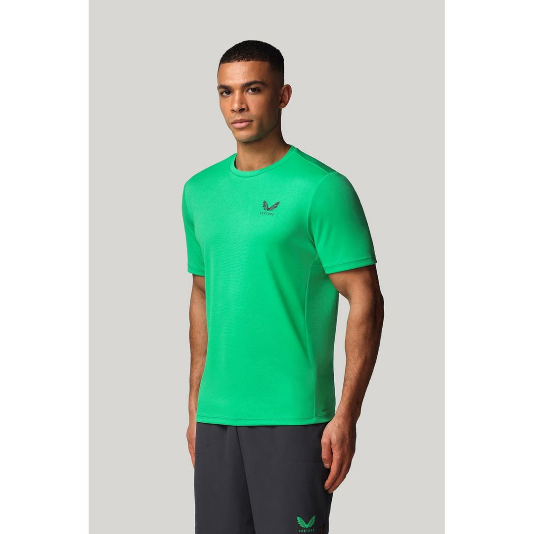 Castore Short Sleeve Tee Shirt JADE GREEN / GUNMETAL – view 3