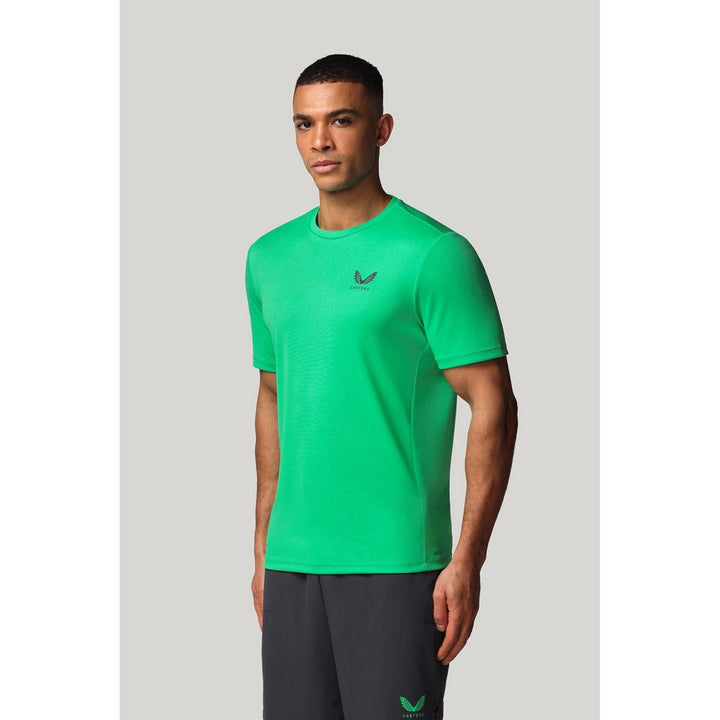 Castore Short Sleeve Tee Shirt JADE GREEN / GUNMETAL – view 3