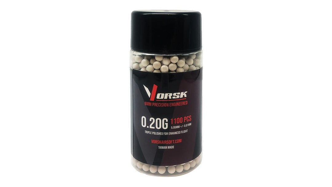 Nuprol Vorsk Airsoft BBs (1100R Bottle) (0.20g) (White)