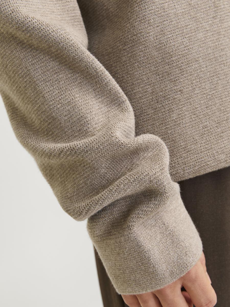 Jack & Jones Milano Stitch Sweat Shirt Griege Melange