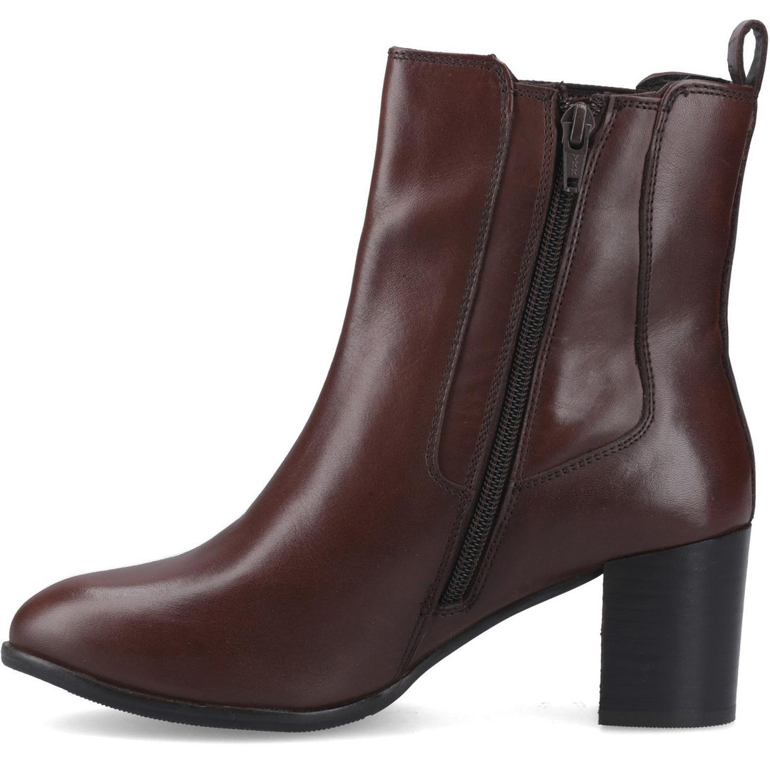 Camellia Heeled Boot BROWN
