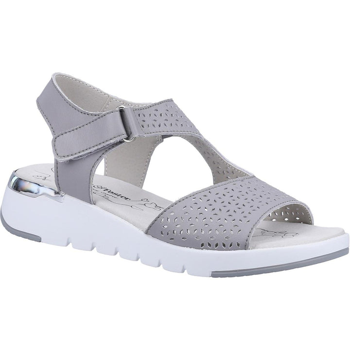 Fleet & Foster Valencia Leather Summer Sandal Grey