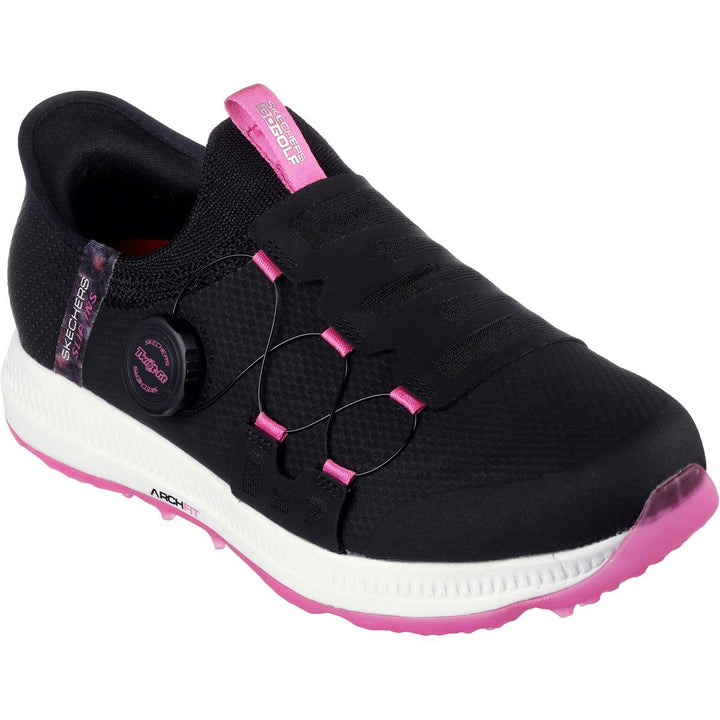 Skechers Performance GO GOLF Elite 5 - Slip 'In Golf Shoe Black/Pink