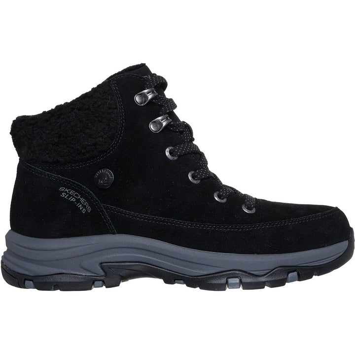 TREGO SNOW BREEZE Black Suede/Sherpa