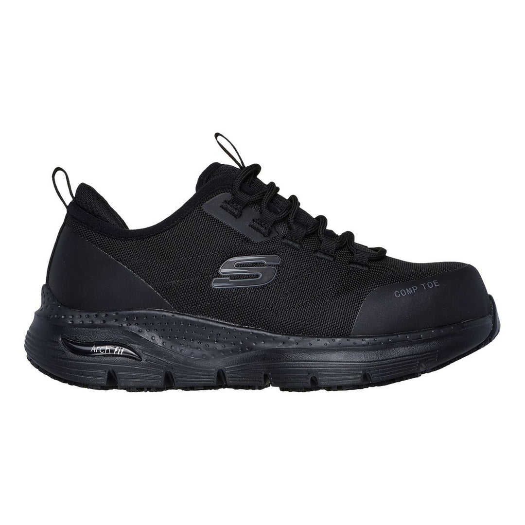 Skechers Workwear Arch Fit SR Ebinal Safety Trainers Black