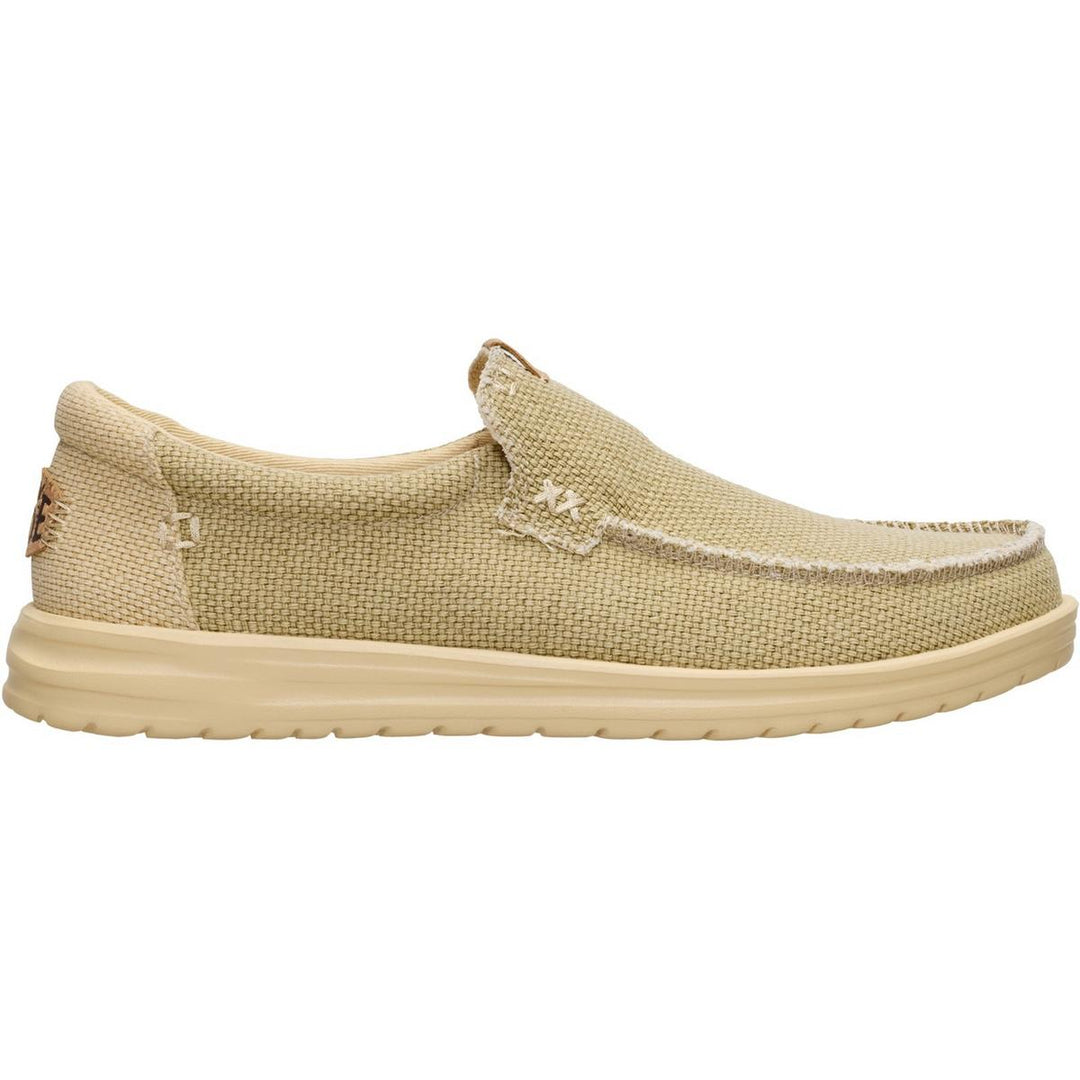 HEYDUDE Mikka Braided Slip on Shoe Olive Grey/Boulder