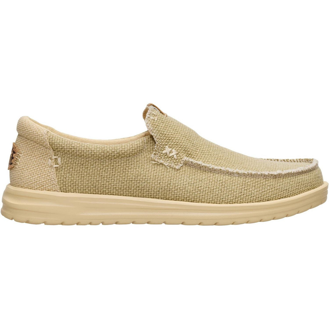 HEYDUDE Mikka Braided Slip on Shoe Olive Grey/Boulder