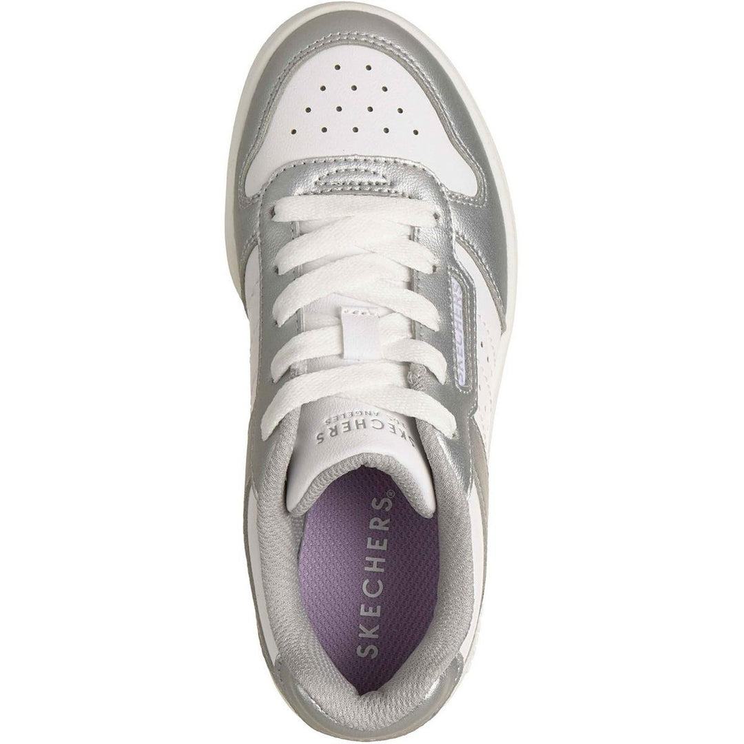 Skechers Quick Street Trainer Silver/White