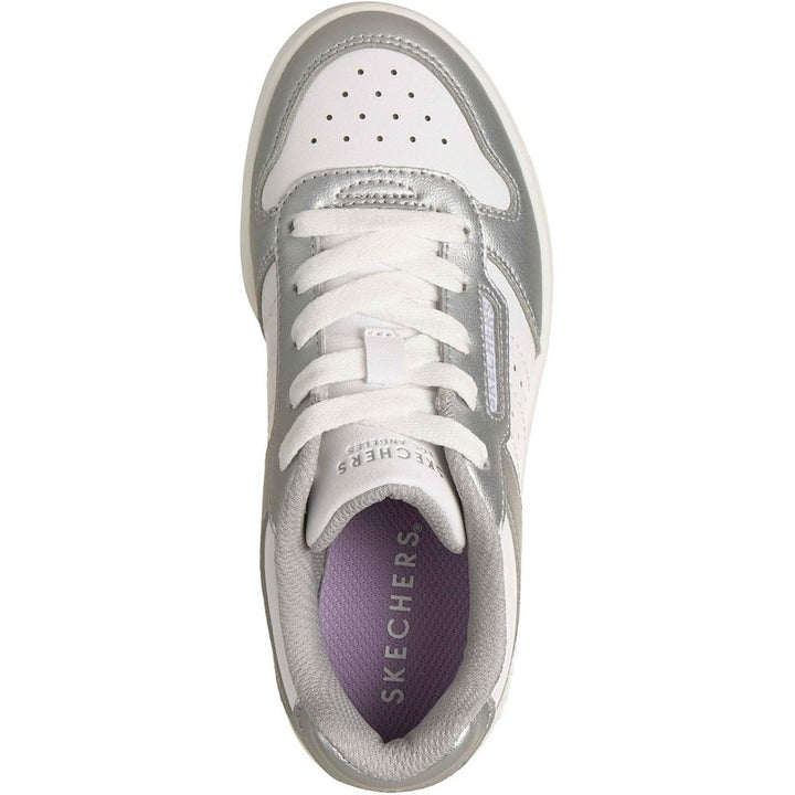 Skechers Quick Street Trainer Silver/White