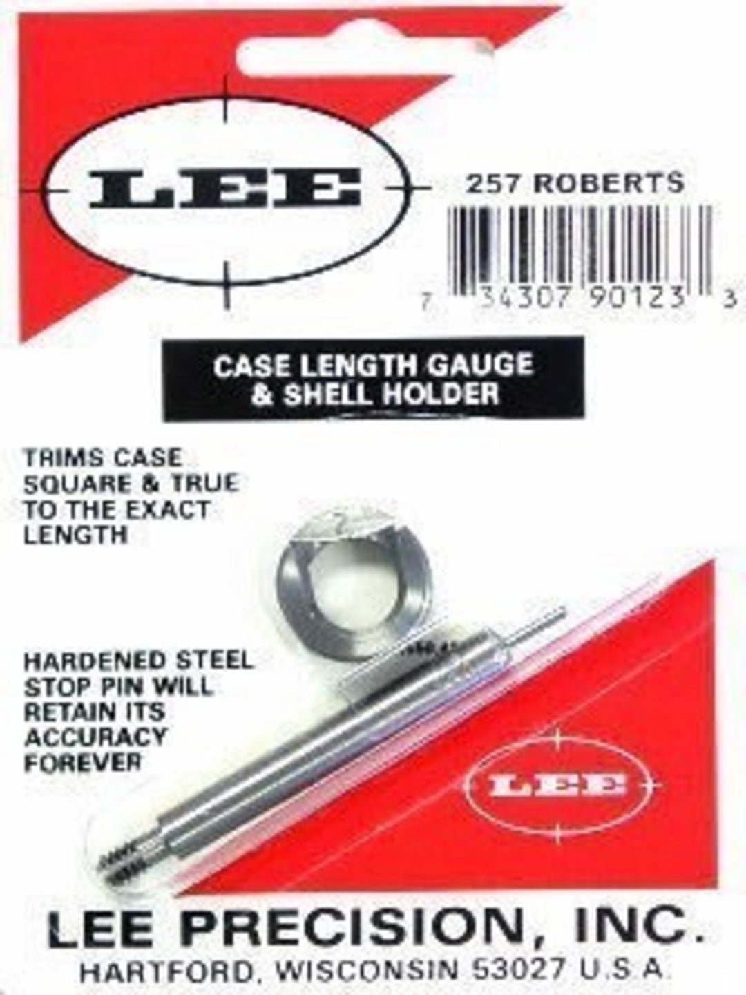 Lee Precision 257 Roberts Case Length Gauge and Shell Holder