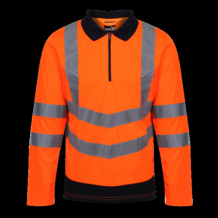 Regatta Mens Regatta Hi Vis Long Sleeve Polo Shirt - TRS192