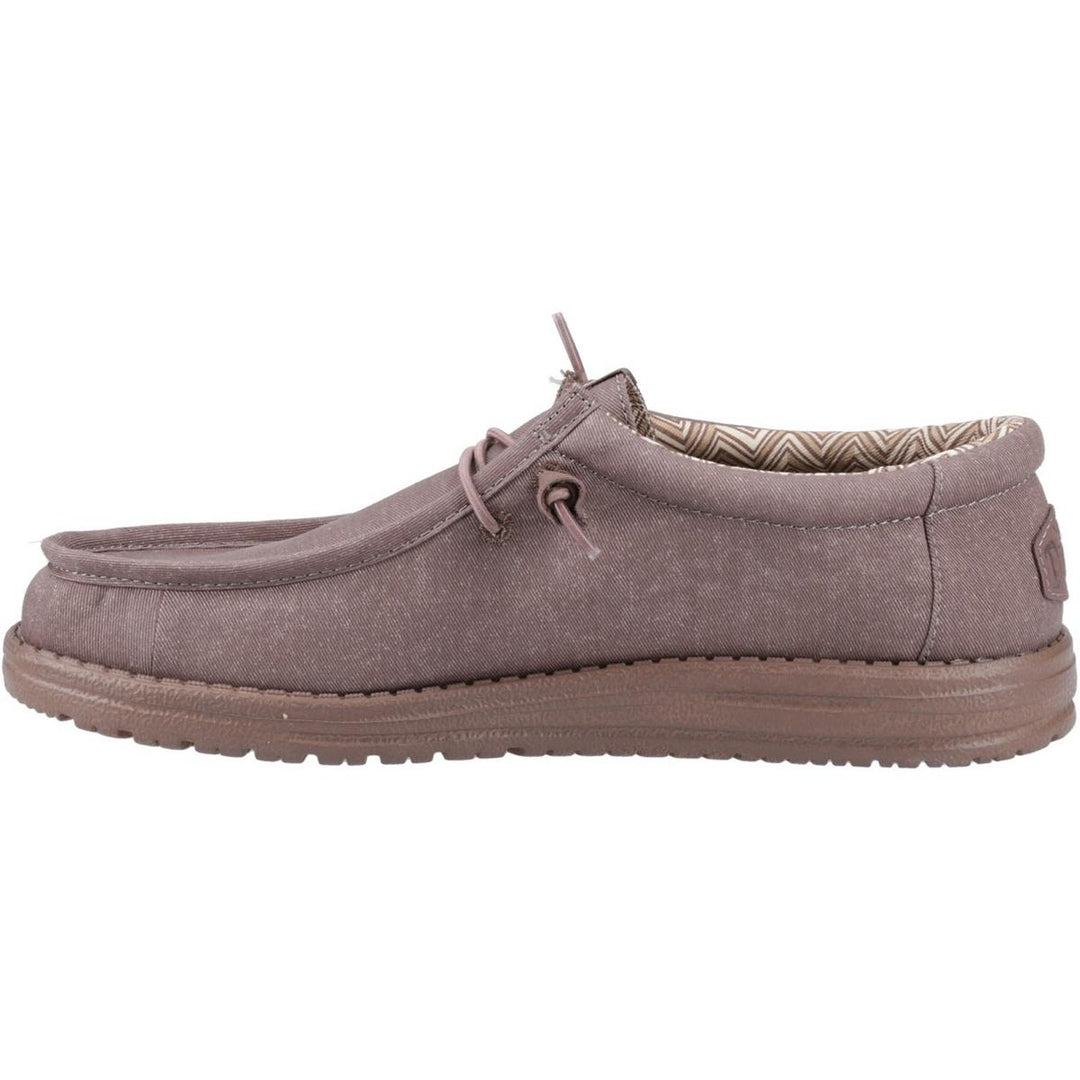 HEYDUDE Wally Stretch Canvas Shoes Deep Taupe