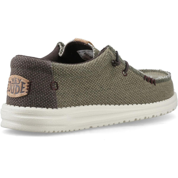 HEYDUDE Wally Braided Slip on Shoe Burnt Olive/Delicioso