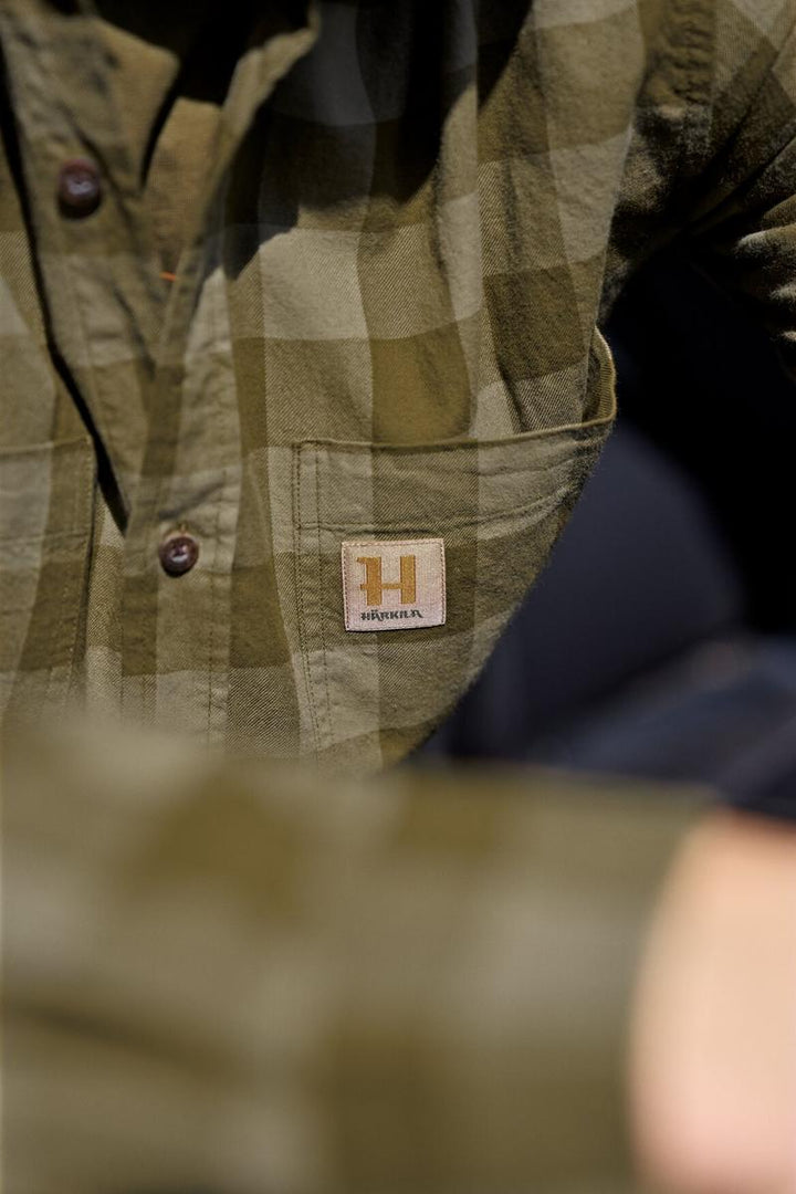 Harkila Härkila Scandinavian L/S shirt Dark olive check – view 5