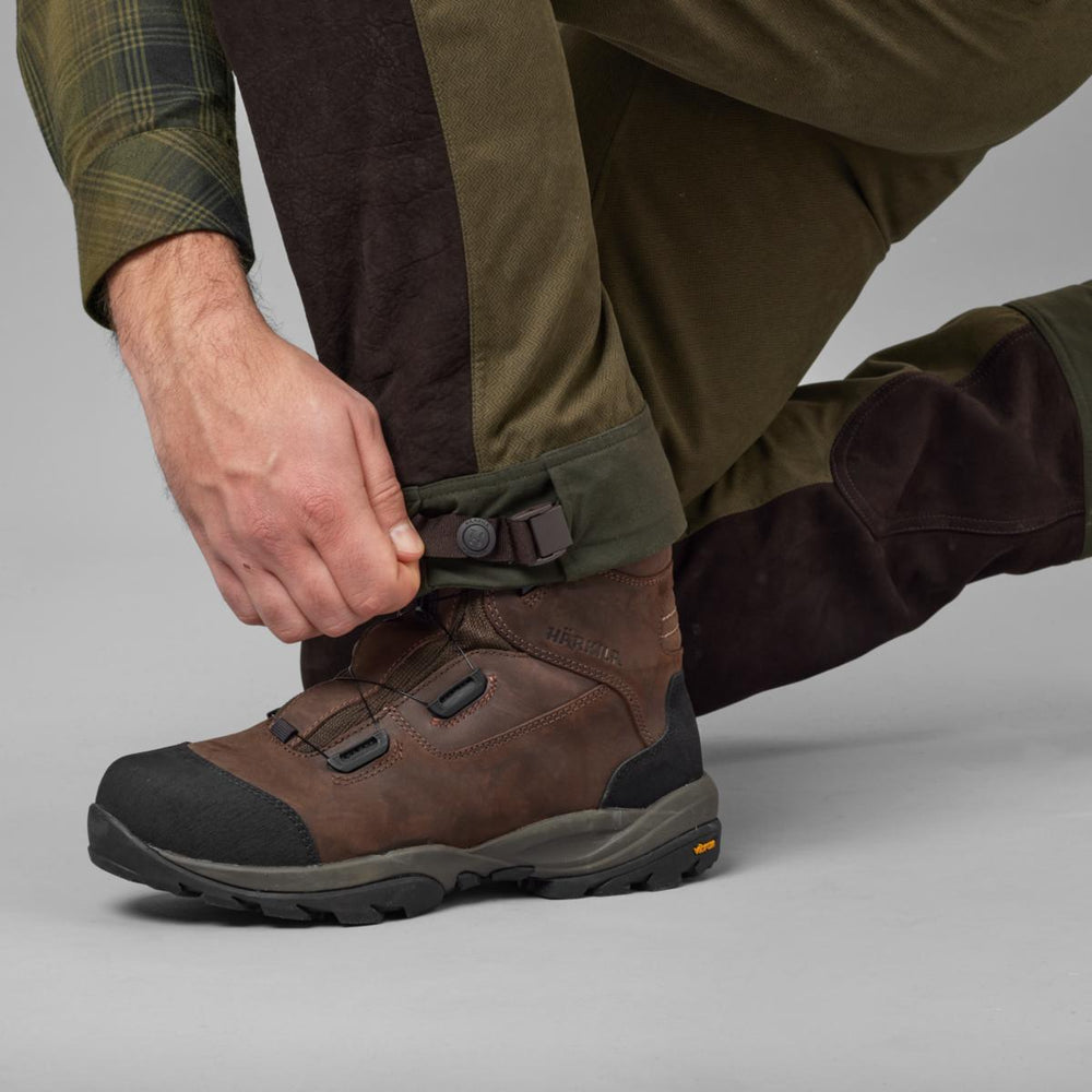 Harkila Driven Hunt HWS leather trousers - Willow green/Shad – view 5