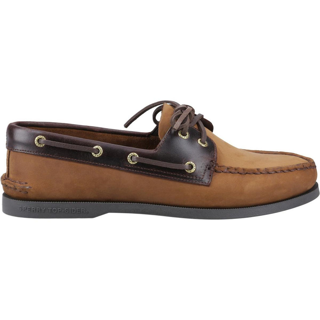 Sperry Authentic 2 Eye Boat Shoe Brown Combo