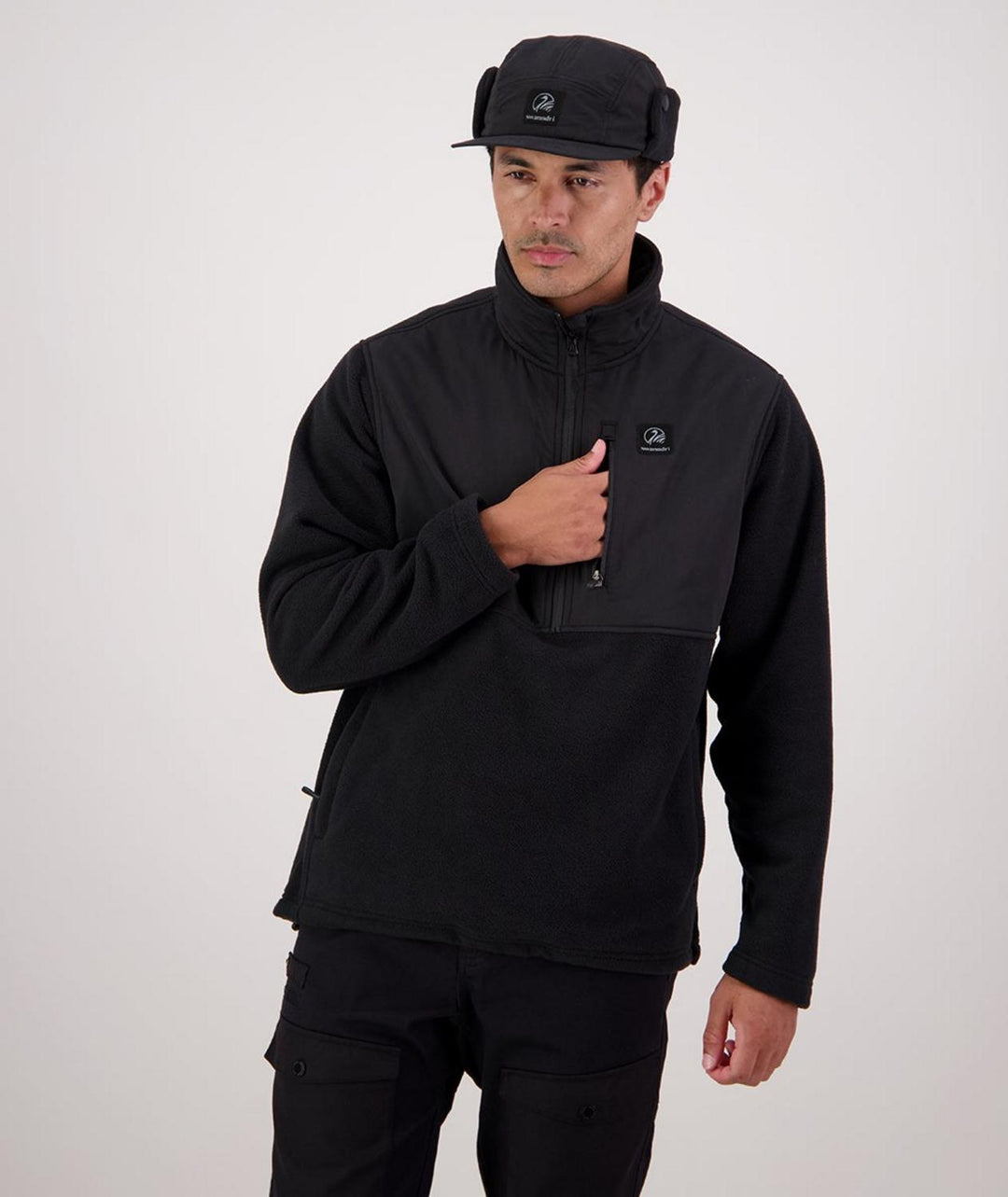 Swanndri Men's High Rock Hybrid Fleece Pullover