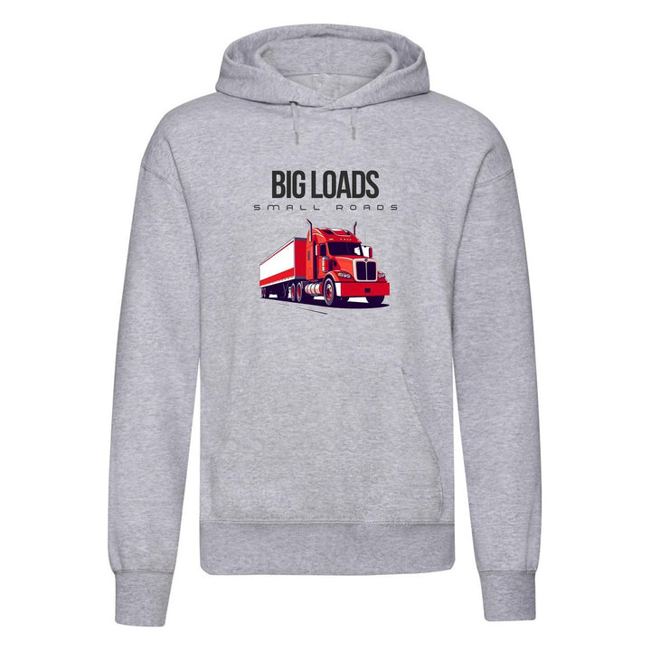 Urban Road Adults "Big Loads on Small Roads" Truck Printed Pullover Hoodie