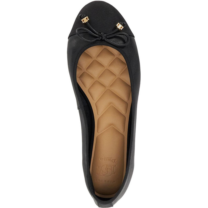 Dune Hallo Wide Fit Ballerinas Black