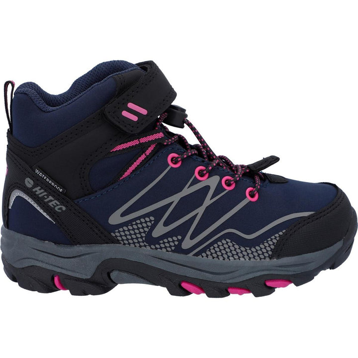 Hi-Tec Blackout Mid Boots Navy/Magenta