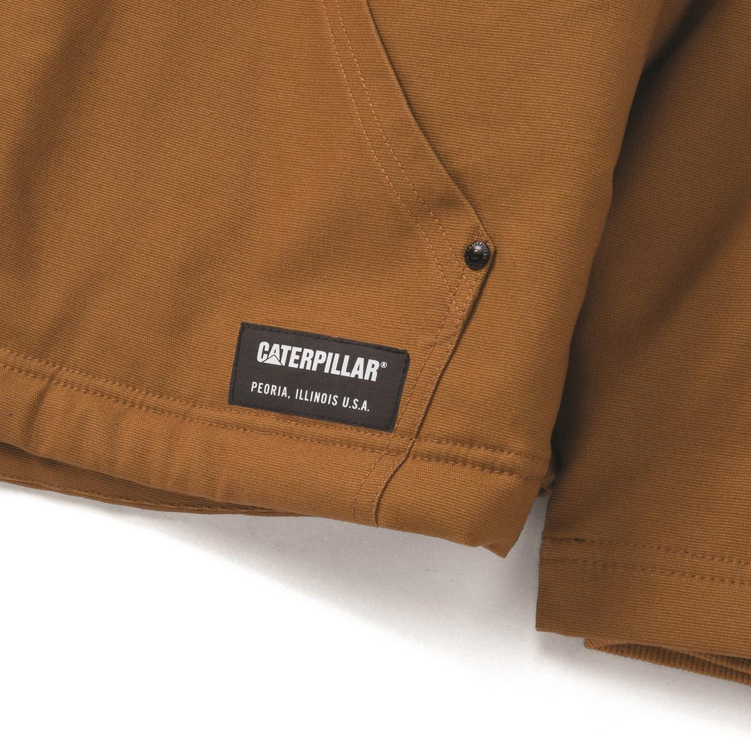 Caterpillar Hooded Sherpa Lined Jacket Bronze