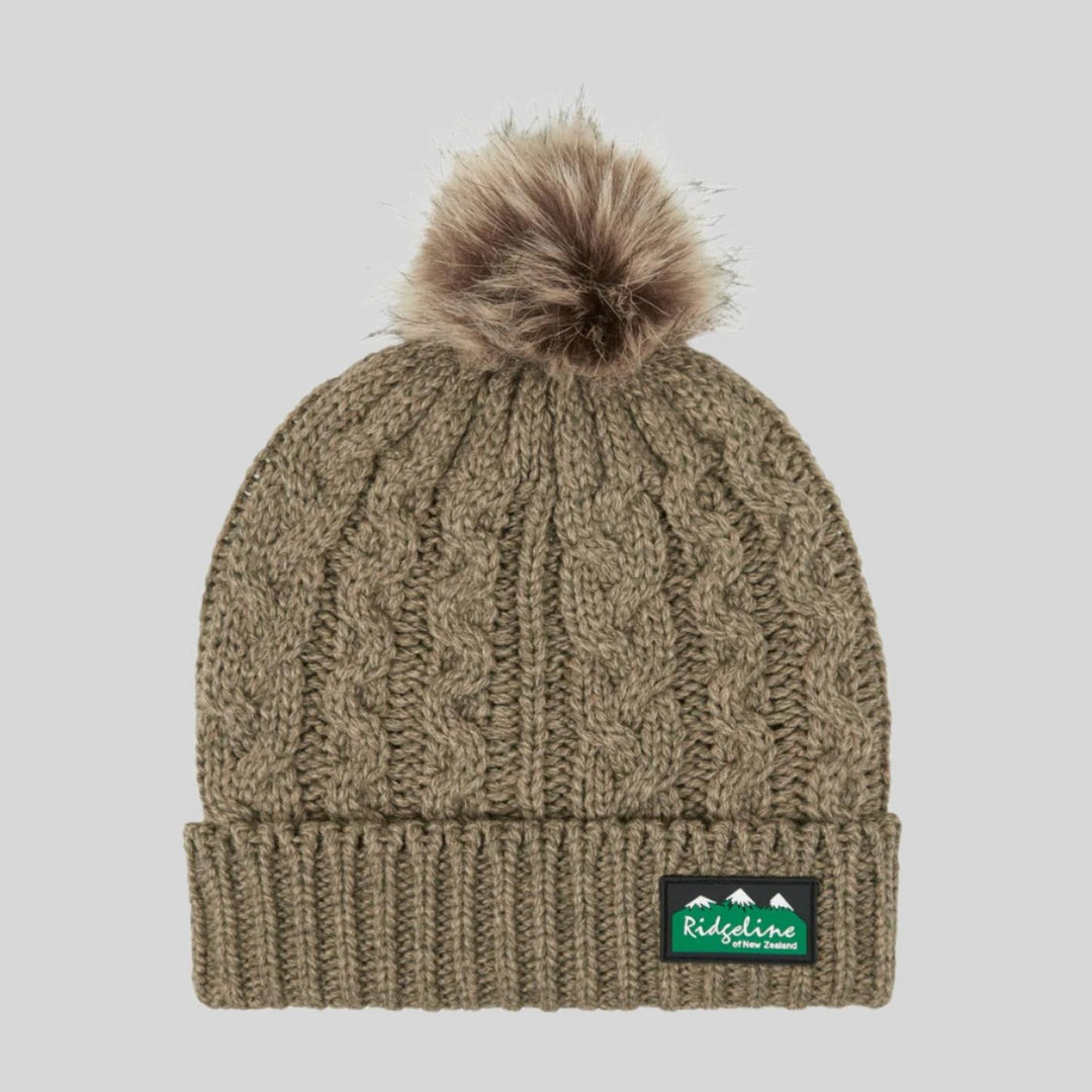 Ridgeline Nordic Fleck Bobble Hat Teak – view 30