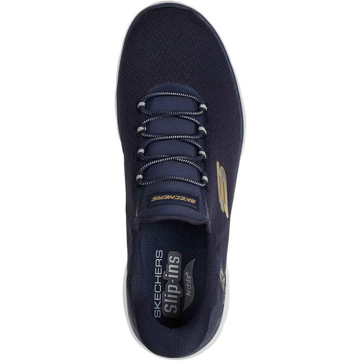 Skechers Arch Fit Summits Kynor Trainers Navy/Yellow