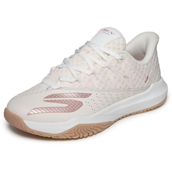 SKECHERS VIPER COURT RALLY Light Pink Leather/Mesh